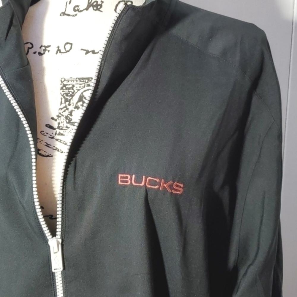 Adidas- Milwaukee Bucks Training Jacket Black NBA Sports Basketball Coat Sz.XL